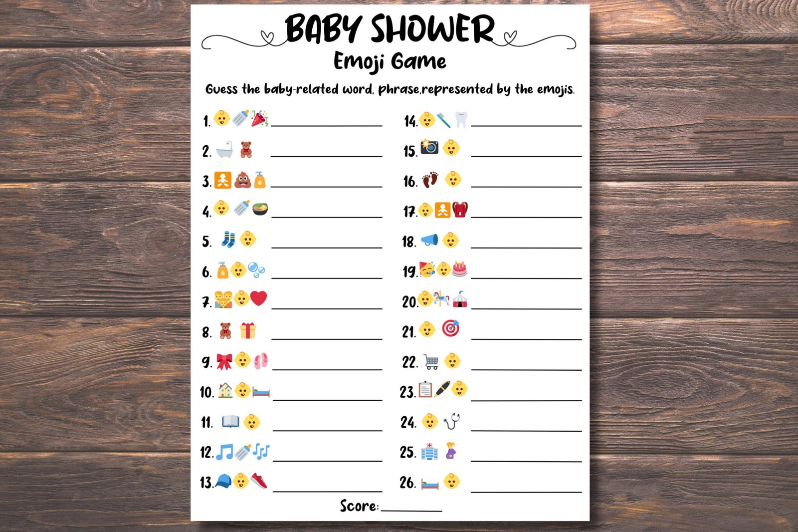 Baby Shower Emoji Game, Baby Shower Emoji Pictionary, Baby Emoji Game, Baby Phrases Emoji Game, Baby Shower Game Printable Emoji Baby Answer