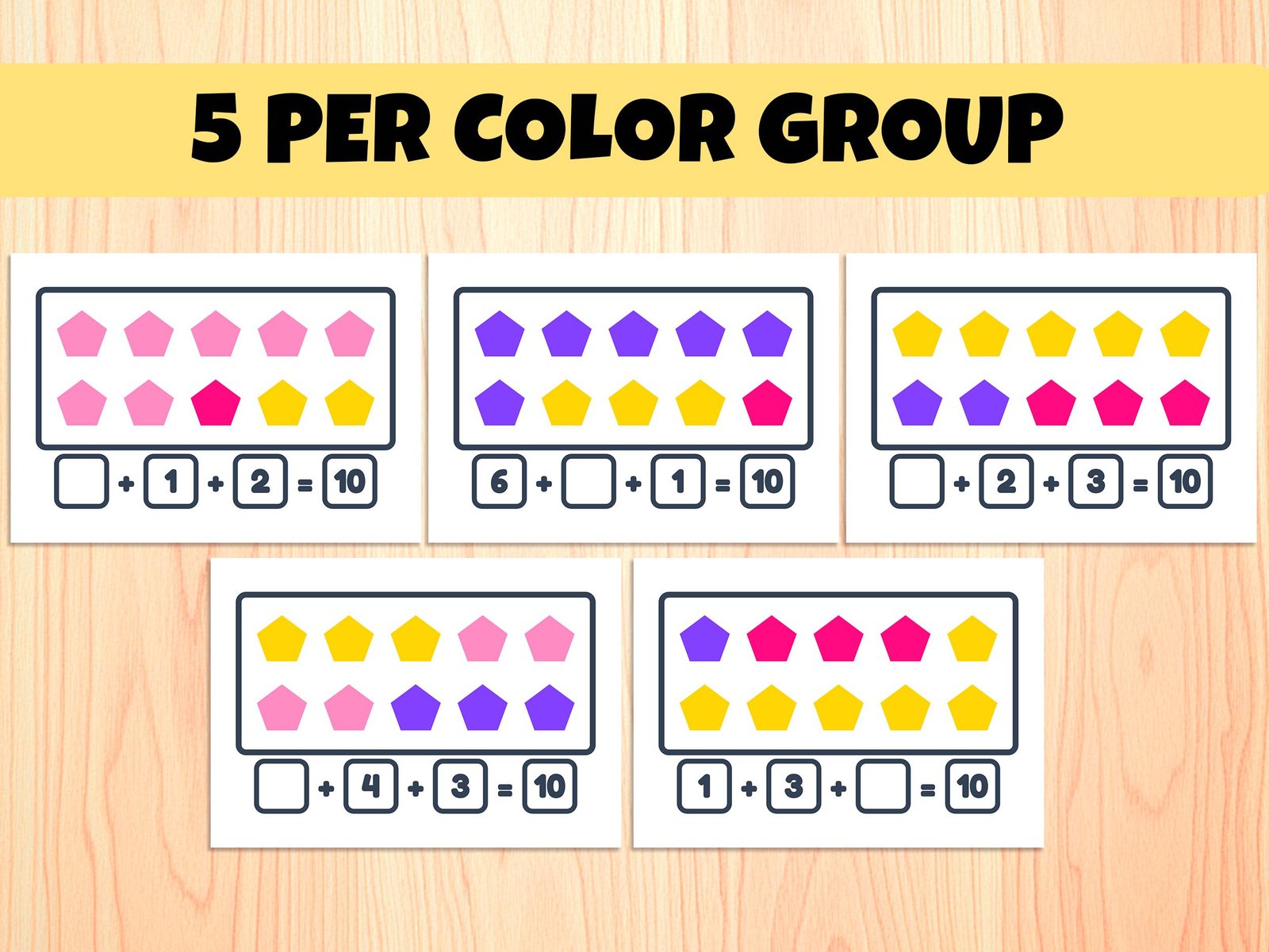 Ten Frame Math Worksheets Printable 50 Pages Addition Subtraction Preschool Kindergarten Activity Homeschool Resource - Image 3