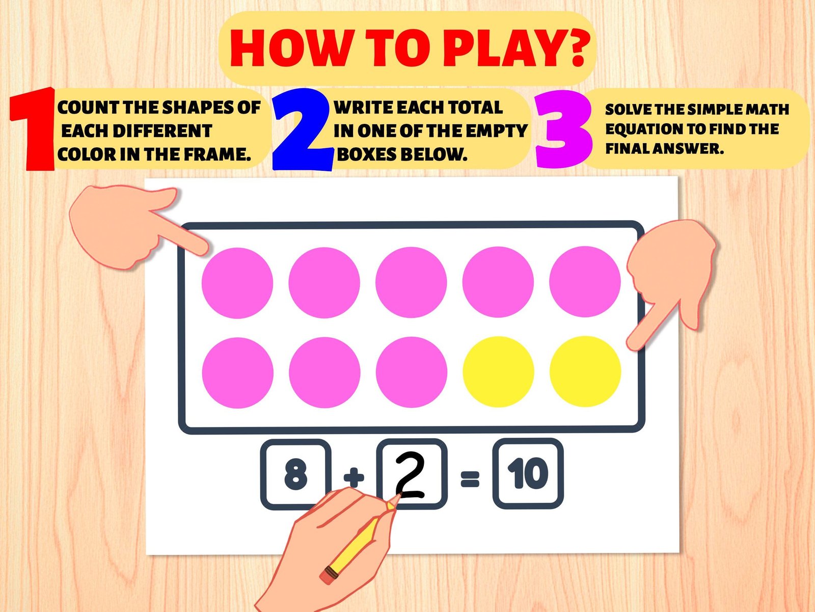 Ten Frame Math Worksheets Printable 50 Pages Addition Subtraction Preschool Kindergarten Activity Homeschool Resource - Image 2