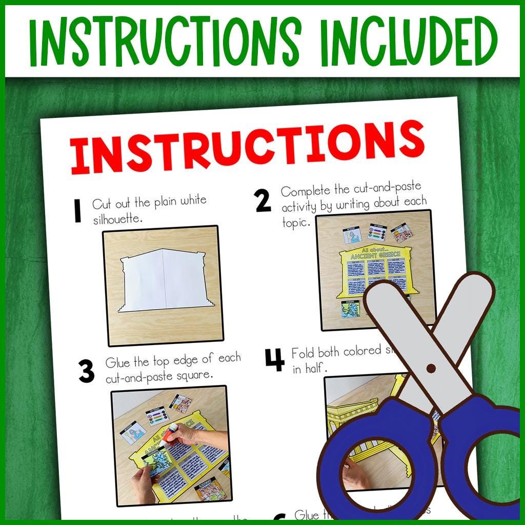 Ancient Greece Project Craft Activity | Parthenon 3D Craftivity | Ancient Civilizations Class Project | Social Studies Class Project - Image 4