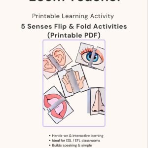 5 Senses Flip & Fold Activities (Printable PDF)