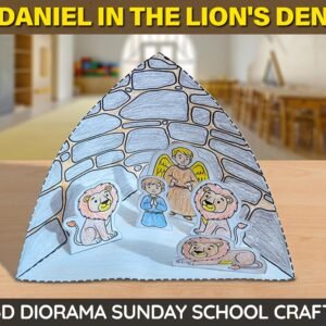 Daniel In The Lions Den Diorama Craft Kit | Faith Sunday School Bible Lesson & Homeschool Activity For Kids | Digital Download Printable PDF
