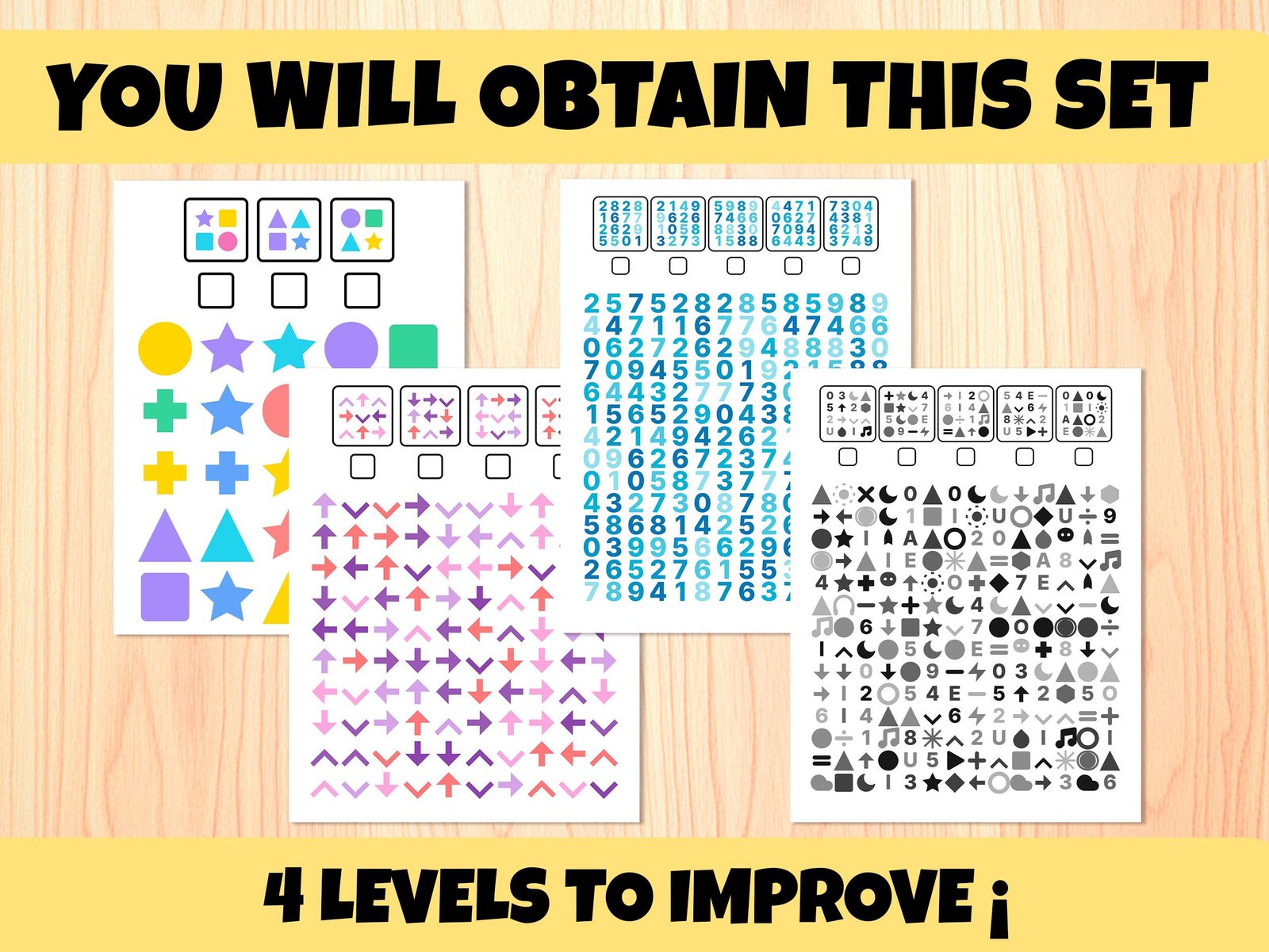 Visual Discrimination Printable Worksheets ADHD Focus Games Occupational Therapy Brain Scanning Activities Special Ed - Image 3