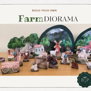 Animals Farm Diorama for Kids | Printable Farm Diorama | DIY Kids Paper Craft